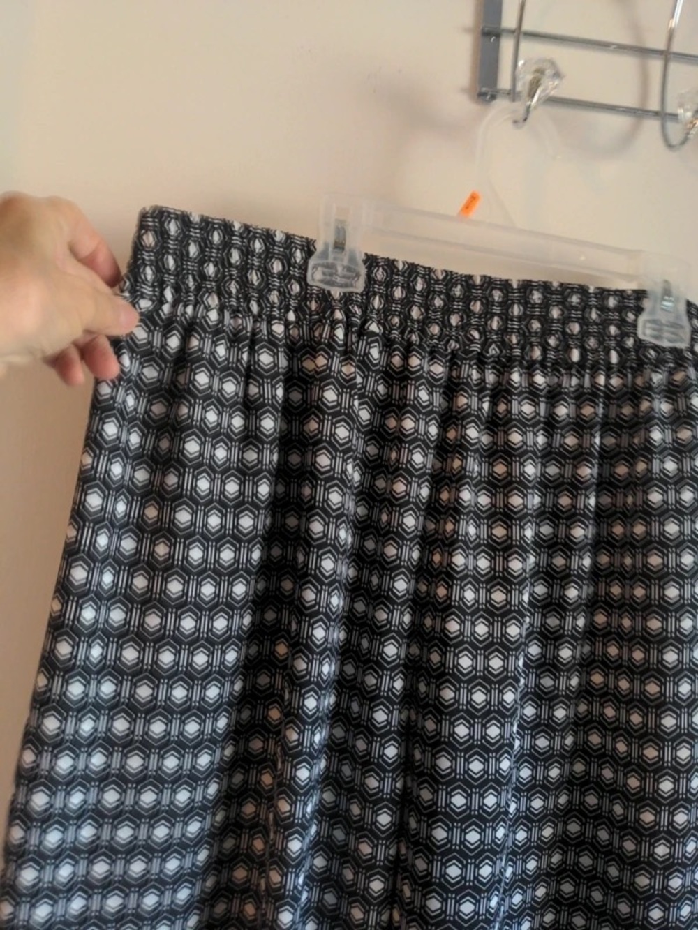 Maxi A-Line Black and White Patterned Skirt - Picture 2 of 5